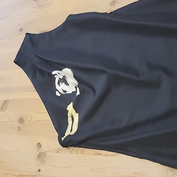 MARIE SAINT PIERRE Asymmetrical One Shoulder Graphic Dress XS - Picture 4 of 10